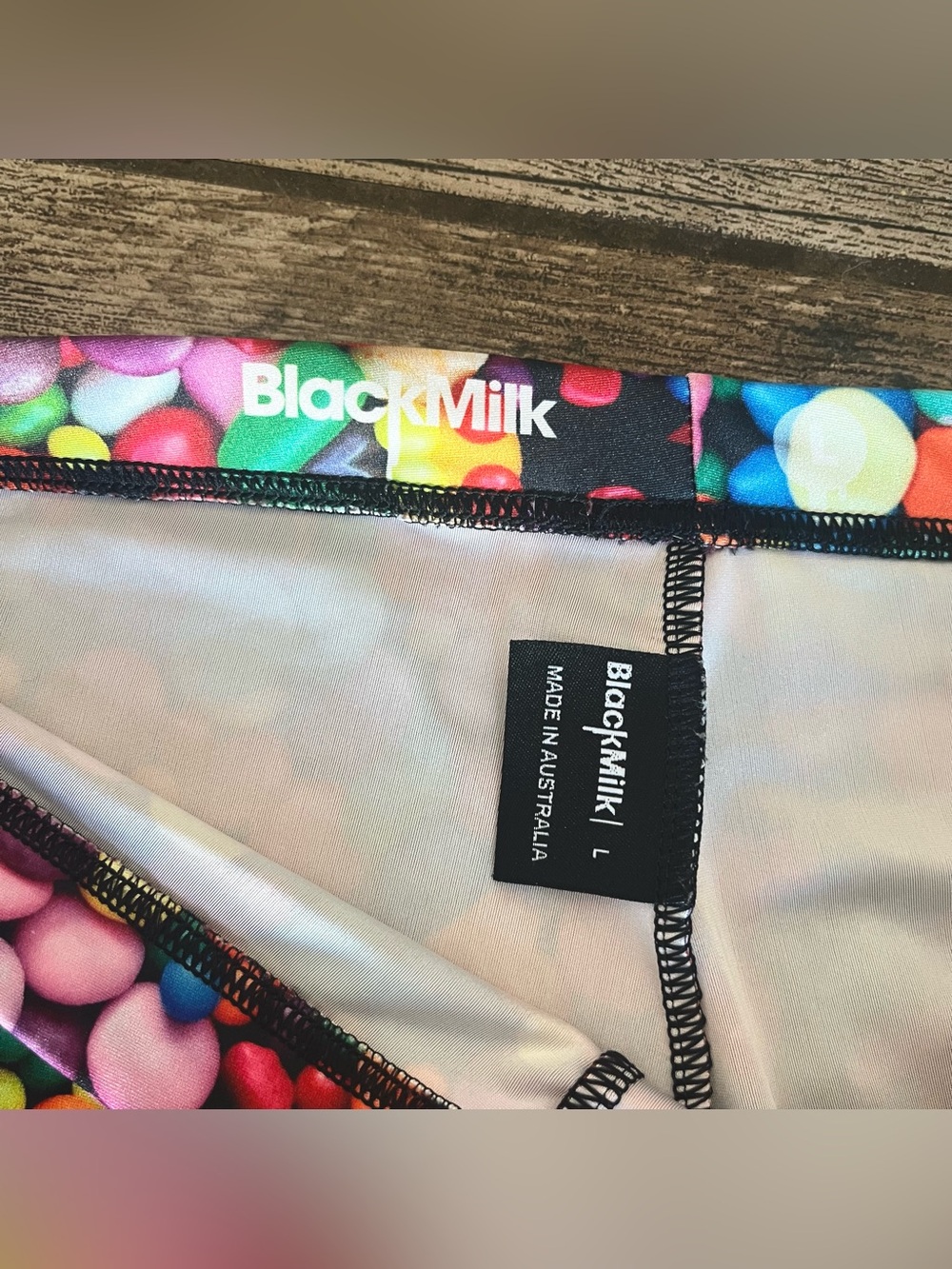 BlackMilk all over bright candy print leggings L - Picture 8 of 9